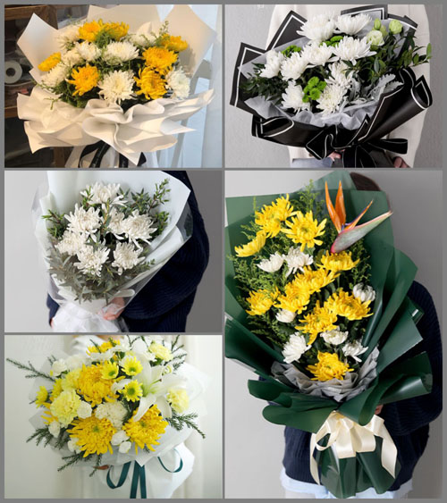 浙江省绍兴上虞区上浦镇大善小坞村白事花束代送